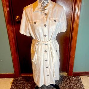 Women’s linen coat dress